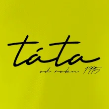 Psací nápis táta s ročníkem