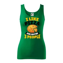 I like pizza and maybe 3 people