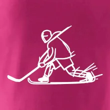 Kreslený hokejista tučnou fixou