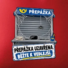 Přepážka uzavřena běžte k vedlejší