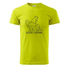 Slepičí rodina s kuřátkem