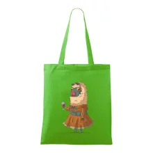 Alpaka s vínem žena