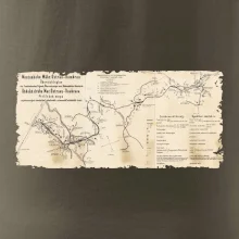 Mapa Báňské dráhy z Moravské Ostravy do Doubravy