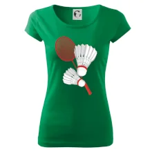 Badminton - pálka a košík