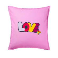 Love nápis s květinou