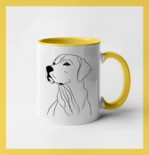 Labrador černá kresba Labrador černá kresba
