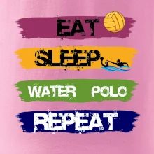 Eat sleep watter polo barevné