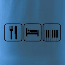 Eat sleep piano v řadě