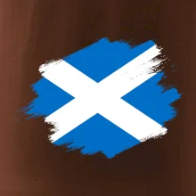 Skotská vlajka kreslená štetcem