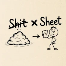 Anglický slovníček - Shit - Sheet