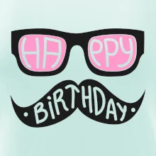 Mustache narozeniny - brýle