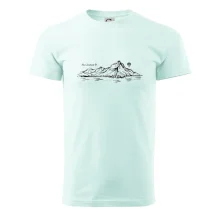 Nový Zéland nápis a hory Aoraki -  Mount Cook