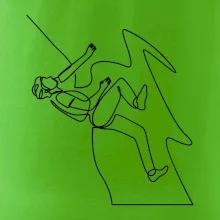 Lezec na skále jedním tahem