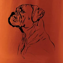 Boxer černá kresba