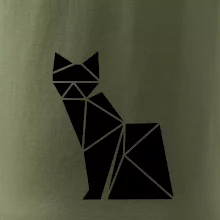 Origami kočka z boku