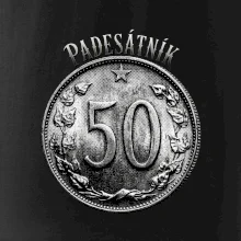 Padesátník 1963 - 1978 s nápisem