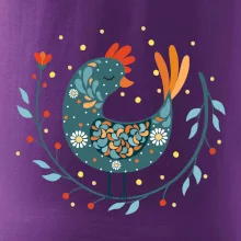 Folklor - slepice s kopretinou