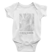 Králický Sněžník - vrstevnice v obdélníku