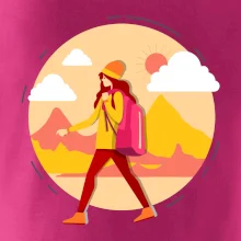 Barevný párový motiv na hory