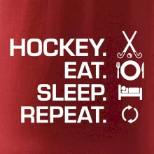 Pozemní hokej eat sleep repeat