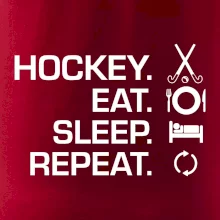 Pozemní hokej eat sleep repeat