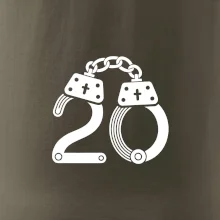 Narozeninové tričko pro policajta - pouta 20