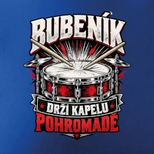 Bubeník drží kapelu pohromadě - červený rockový buben