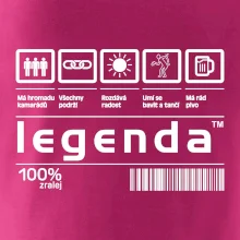Čárový kód - Legenda Čárový kód - Legenda