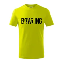Bowling nápis kuželky