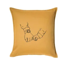 Táta a syn ruce obrys