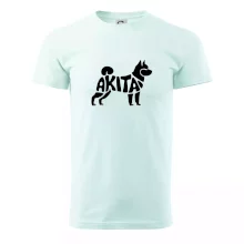 Akita Inu - Nápis v těle