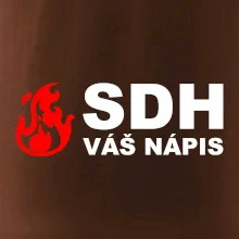 SDH nápis (oheň, název sboru - vlastní nápis)