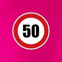 Dopravní značka - omezení rychlosti 50