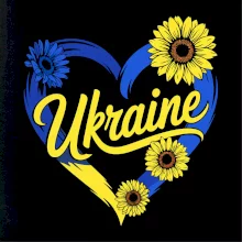 Ukraine - srdce se slunečnicemi