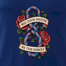 Horolezecké pojištění ve tvaru osmičky