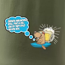 Žádnou malinovku, ale pivo