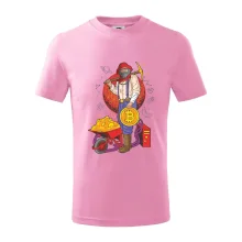 Horník těží bitcoiny