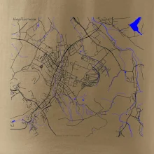 Kopřivnice - Mapa s vodními toky