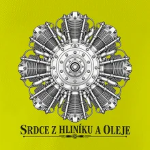 Srdce z hliníku a oleje