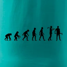 Evoluce dřevorubec - sekera