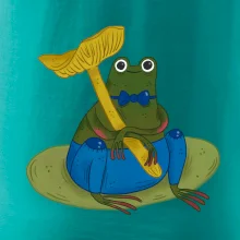 Žába s houbou  (studio-arte.cz)