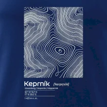 Keprník - vrstevnice v obdélníku