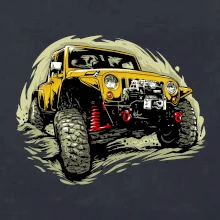 Žlutý offroad s navijákem