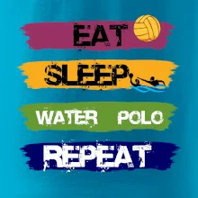 Eat sleep watter polo barevné