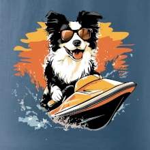 Border Kolie na vodním skútru