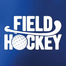 Field hockey míček a nápis