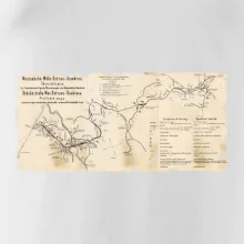 Mapa Báňské dráhy z Moravské Ostravy do Doubravy