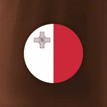 Vlajka Malta kulatá velká