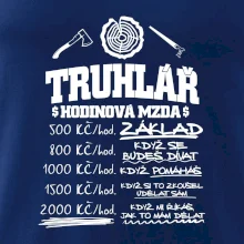 Hodinová mzda truhlář