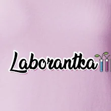 Laborantka a zkumavky